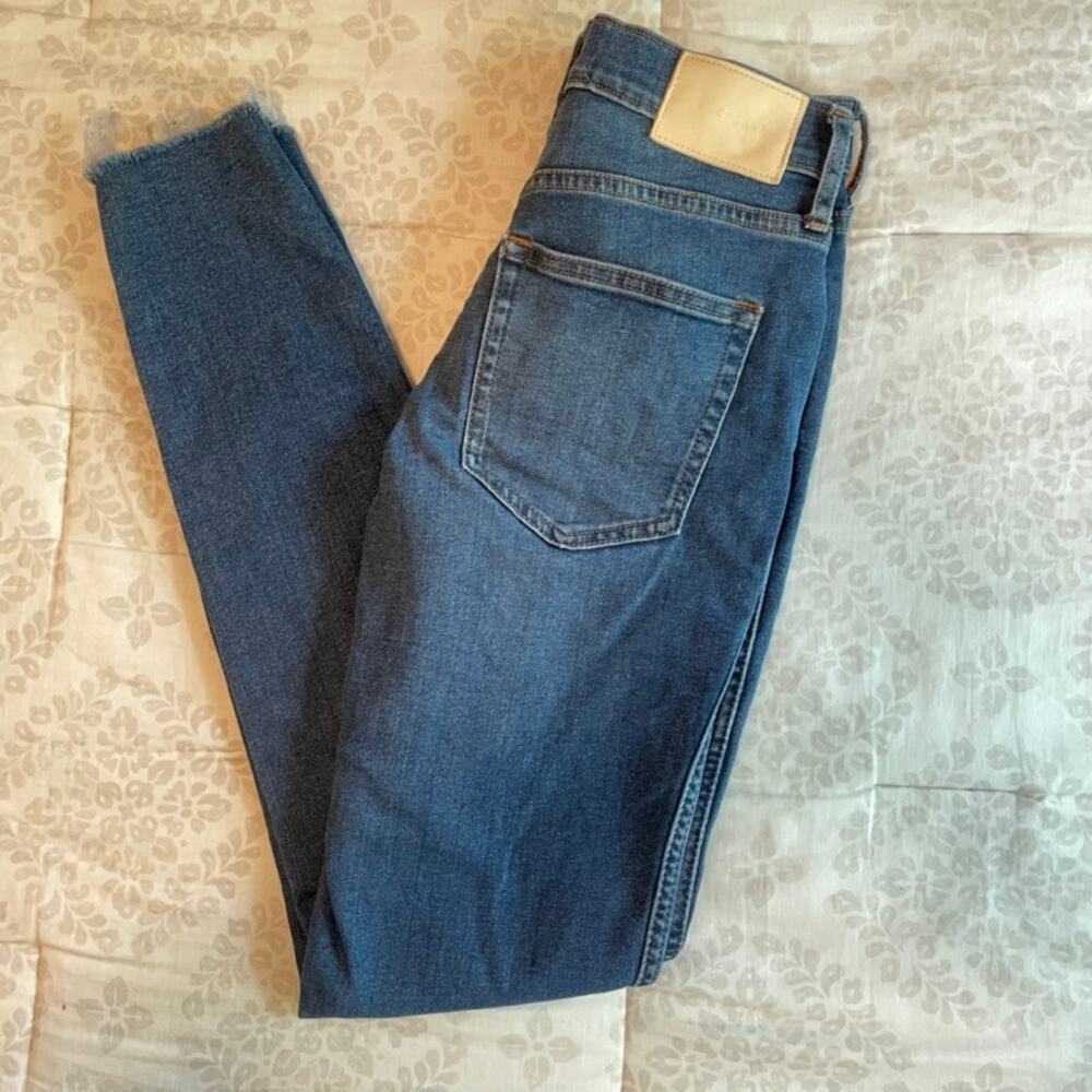 Everlane The Vintage Skinny Dark Indigo High Waist Jean Womens 24